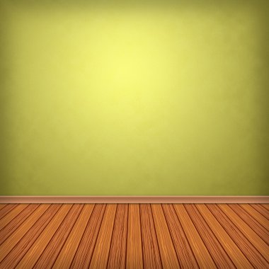 boş oda, duvar kağıdı ile iç.