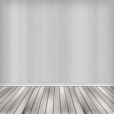 boş oda, duvar kağıdı ile iç.