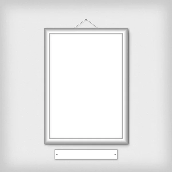 Quadro branco vazio em branco — Fotografia de Stock