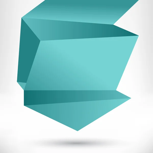 Style oratoire bulle origami. Fond abstrait vectoriel . — Image vectorielle