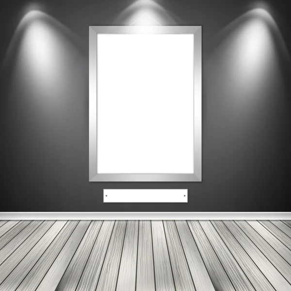 Blank empty white frame — Stock Photo, Image