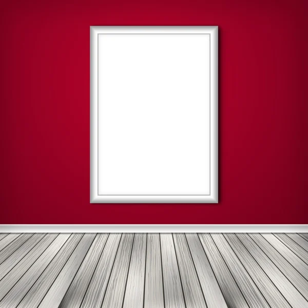 Blank empty white frame — Stock Photo, Image