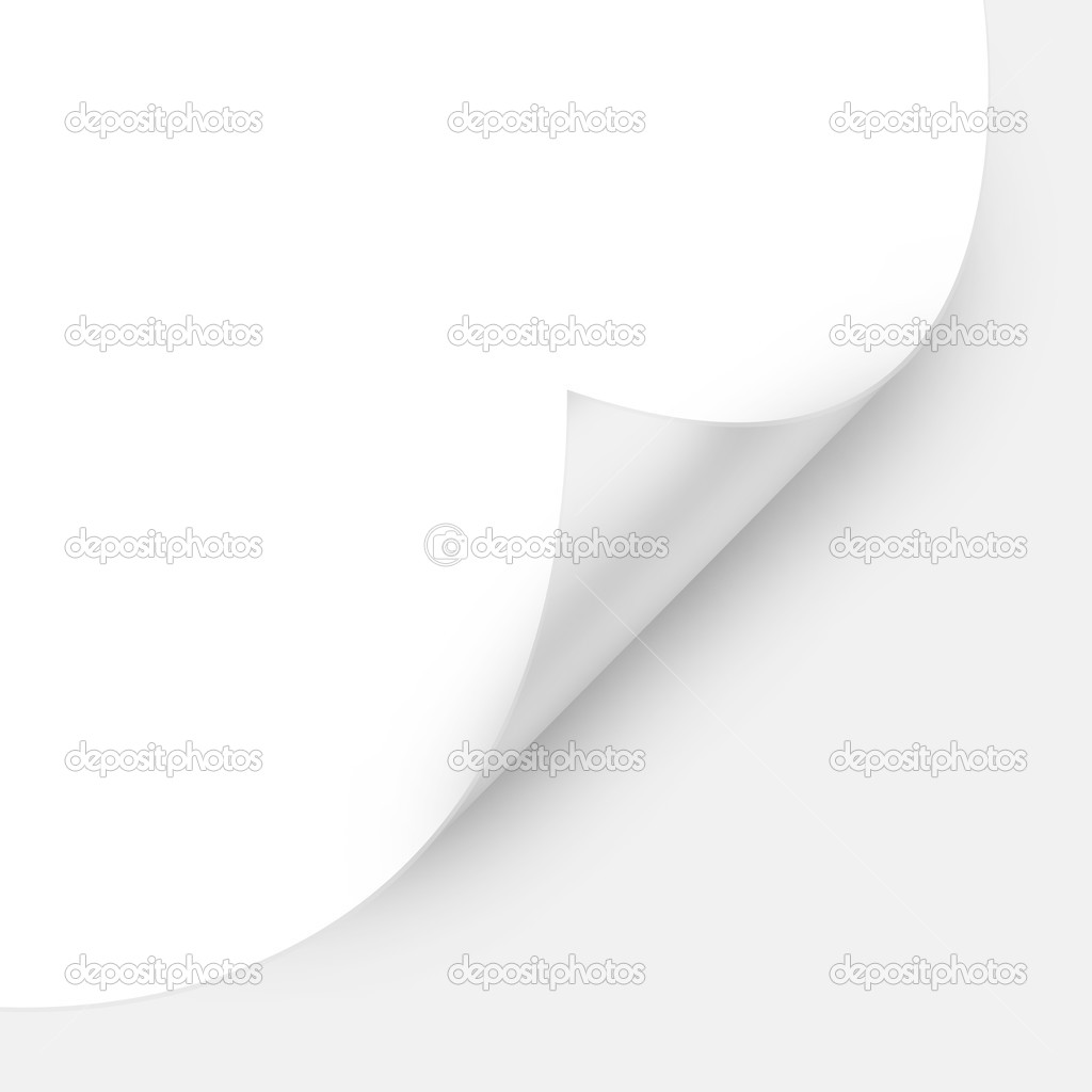 White Curved Corner paper