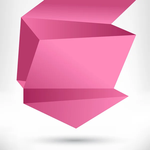 Toespraak bubble origami stijl. vector abstracte achtergrond. — Stockvector