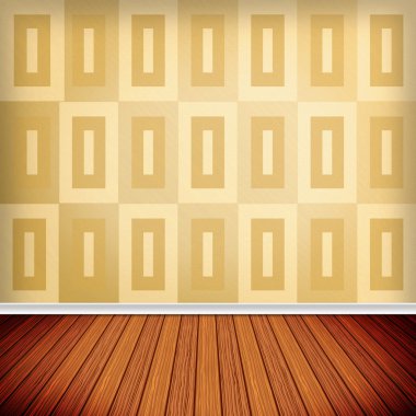 boş oda ile duvar kağıdı iç. yüksek çözünürlüklü doku bac