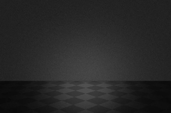 Black texture scene or background with floor — Stock Photo, Image