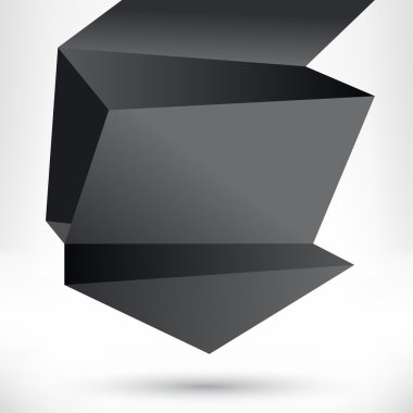 konuşma balonu origami tarzı. vektör arka plan.