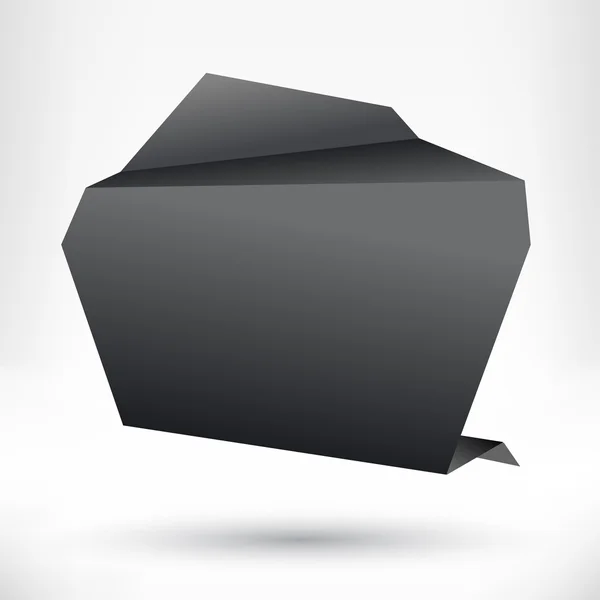 Toespraak bubble origami stijl. vector abstracte achtergrond. — Stockvector