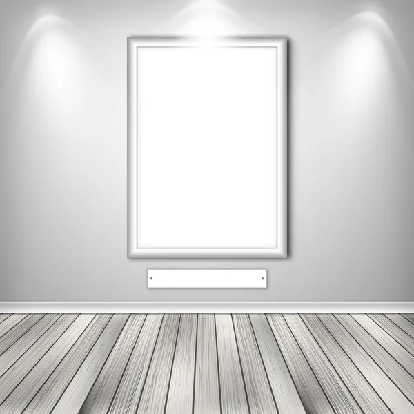 Blank empty white frame — Stock Photo, Image