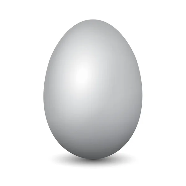Silver egg — Stock Photo, Image