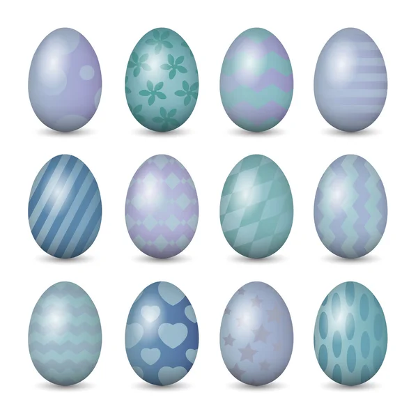 Conjunto de ovos de Páscoa — Fotografia de Stock