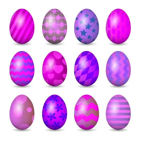 Velikonoční vajíčka nastavena — Stock fotografie
