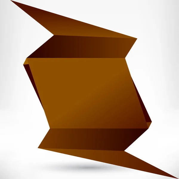 Discurso estilo origami burbuja. Vector fondo abstracto . — Vector de stock