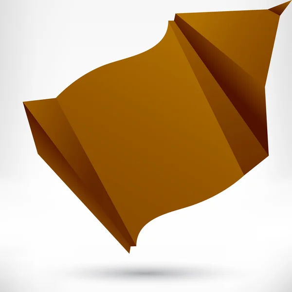 Discorso bolla origami stile. Sfondo astratto vettoriale . — Vettoriale Stock