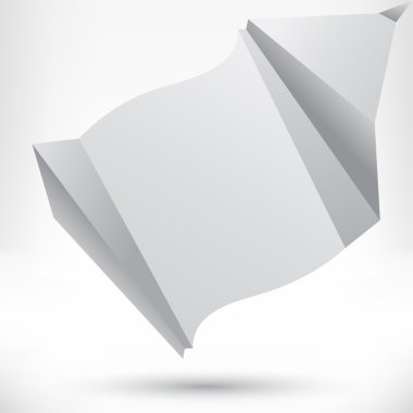 konuşma balonu origami tarzı. vektör arka plan.