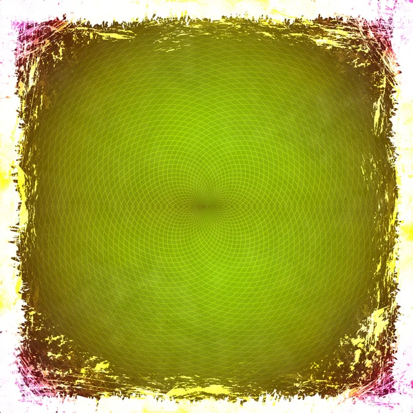 Groene grunge achtergrond. abstract vintage textuur met frame en — Stockfoto