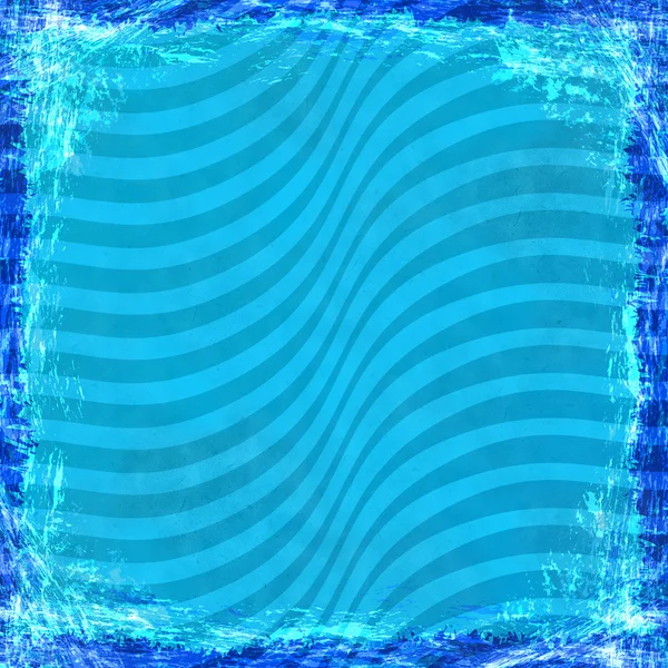 青色のグランジ背景。ビンテージ テクスチャー フレームを抽象化し、 — ストック写真
