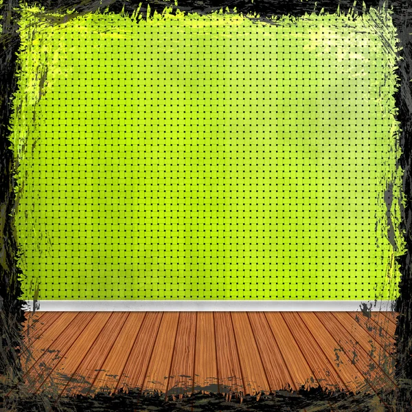 Groene grunge achtergrond. abstract vintage textuur met frame en — Stockfoto