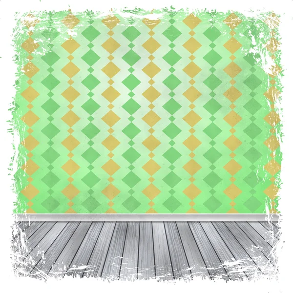 Зеленый гранж фон. Абстрактная винтажная текстура с рамкой и — стоковое фото