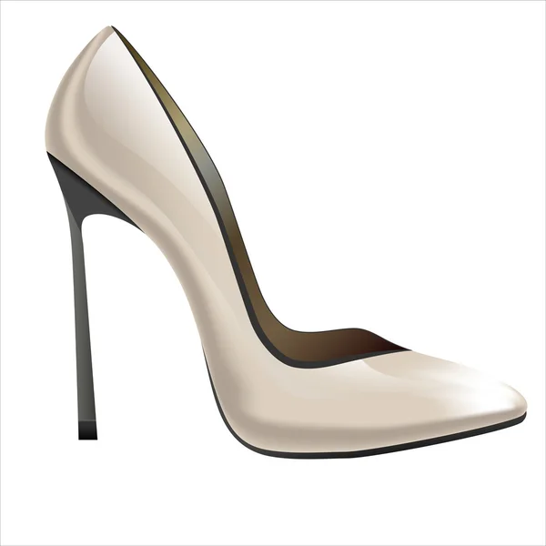 Chaussure blanche — Image vectorielle