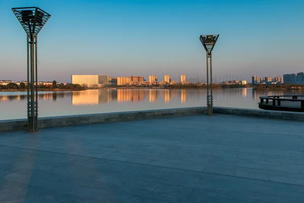 Het plein lake Stockfoto