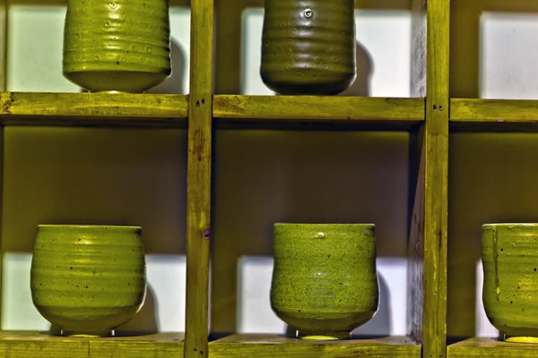 Copo de cerâmica artesanal — Fotografia de Stock
