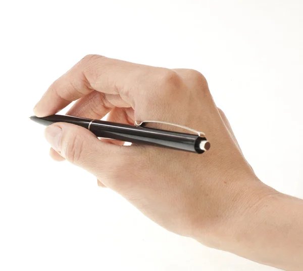 Arm with pen — Stock Photo, Image