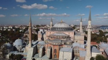 Ayasofya, Ayasofya, Ayasofya, Ayasofya 'nın havadan görünüşü, güneşli bir günde geç dönem antik binası.