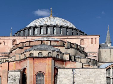 Ayasofya, Ayasofya, Ayasofya, Ayasofya 'nın havadan görünüşü, güneşli bir günde geç dönem antik binası.