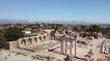Apollo ve Afina tapınağının eski kalıntıları, Side, Türkiye
