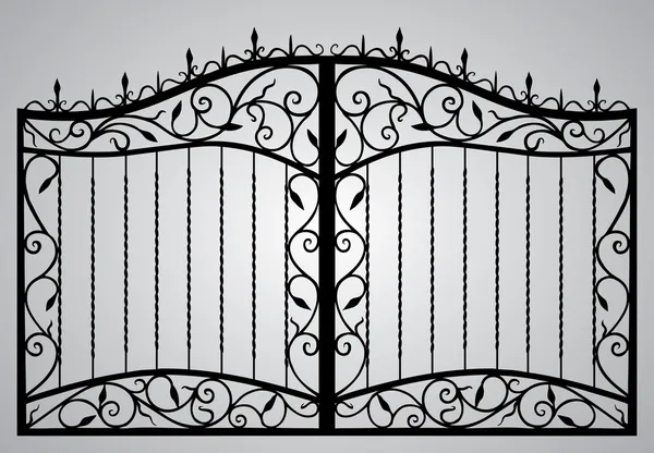 Puerta forjada . — Vector de stock