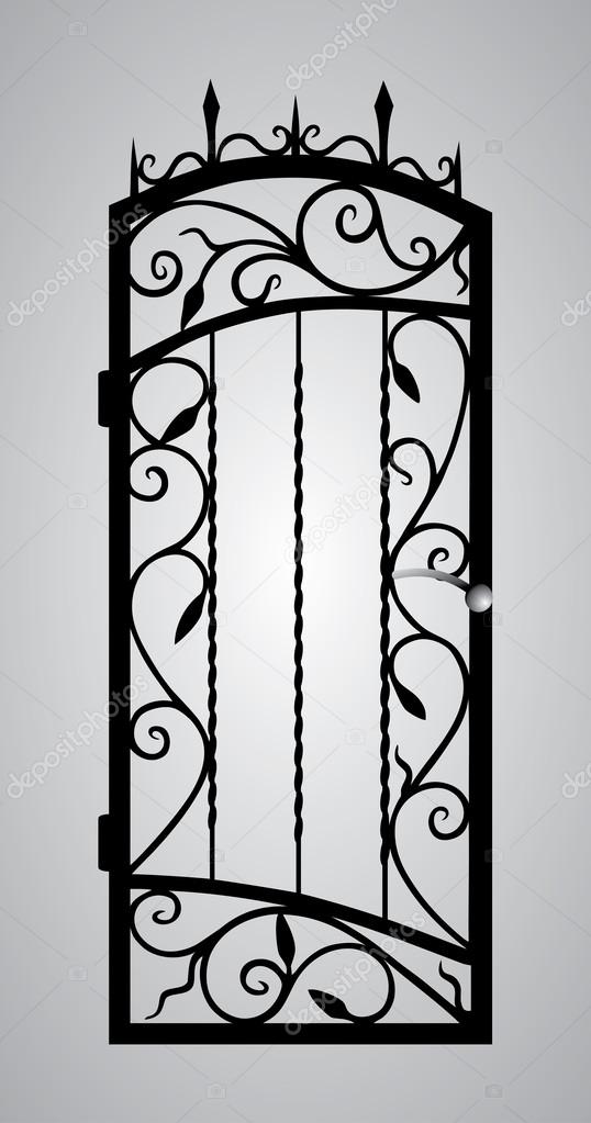 Forged gate door.
