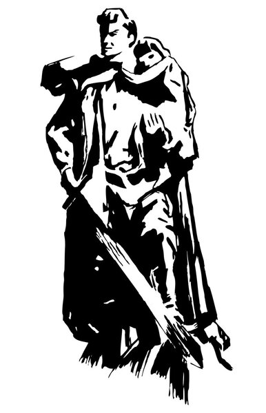 Воин. Памятник героям Второй мировой войны
.