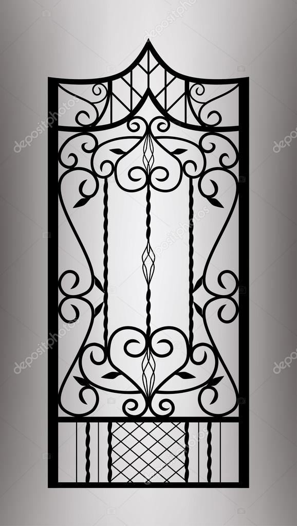 Forged gate door.