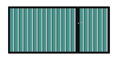 demir kapı kapı ile.