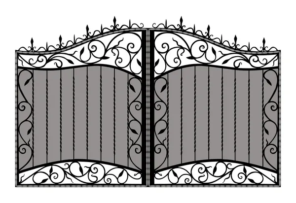 Forged gate. — Stock Illustration Forged gate. Stock Illustration