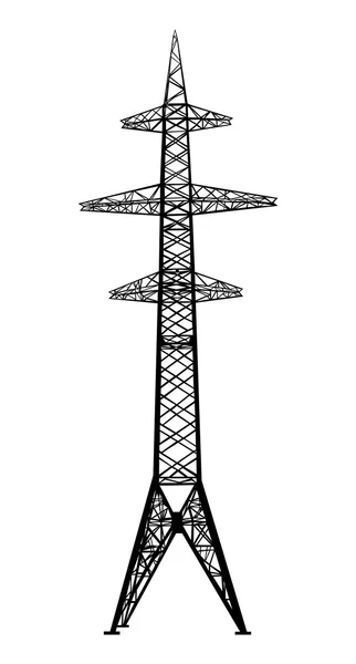Torre de transmissão de energia . — Vetor de Stock