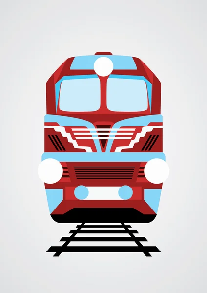 Ilustración tren . — Vector de stock