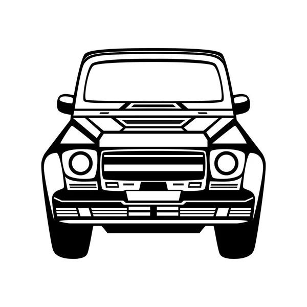 Bil ikon. isolerad på vit bakgrund. — Stock vektor