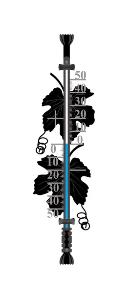 Thermometer on white background. Celsius scale temperature. — Stock Vector