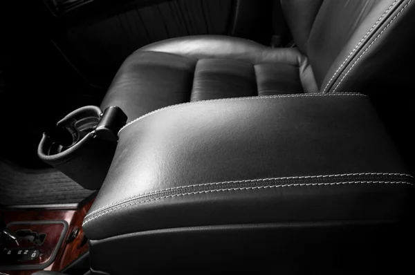 Leather armrest. — Stock Photo, Image