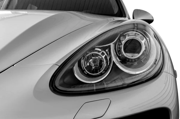 Closeup headlights of car. — Stock Photo, Image