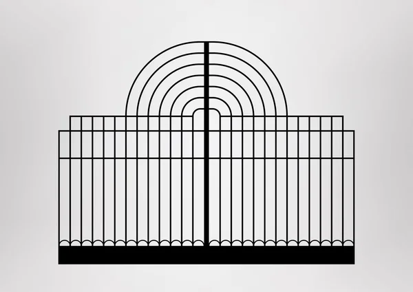 Forged gate. Vector EPS10. — Stock Illustration Forged gate. Vector EPS10. Vector Graphics
