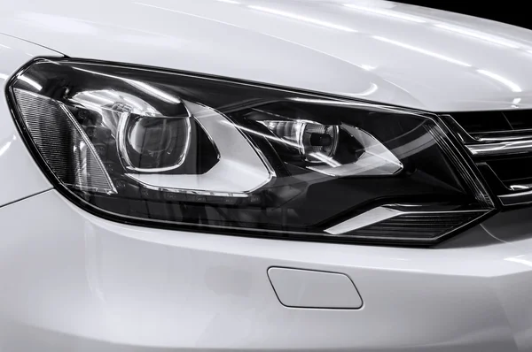 Closeup headlights of car. — Stock Photo, Image