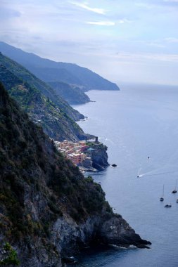 Cinqueterre Ulusal Parkı (Monterrosso al Mare, Vernazza, Corniglia, Manarola, Riomaggiore), Liguria, İtalya, la Spezia