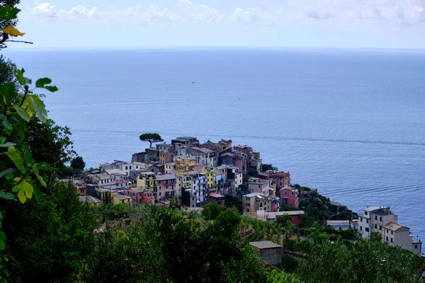 Una Vista Una Las Ciudades Del Parque Nacional Del Cinqueterre — Foto de Stock