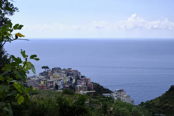 Una Vista Una Las Ciudades Del Parque Nacional Del Cinqueterre — Foto de Stock