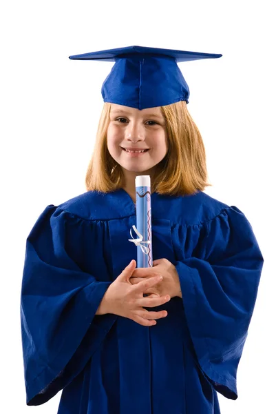 Young Graduate Holding a Diploma or Certificate — Stock Photo, Image