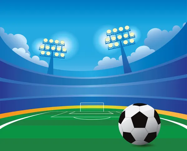 Estadio de fútbol — Vector de stock