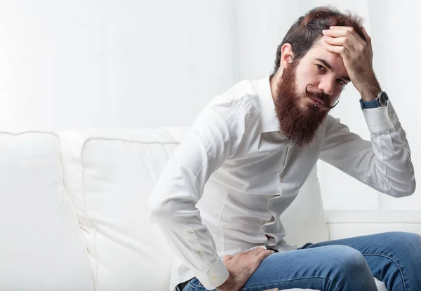 Worried Man Shares His Concern You What Can — Stock Photo, Image